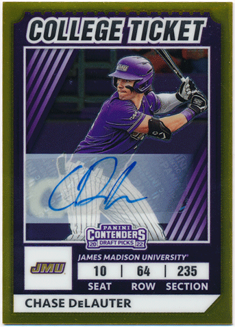 Rookie Star Chase Delauter Mlb Panini Elite Extra Edition