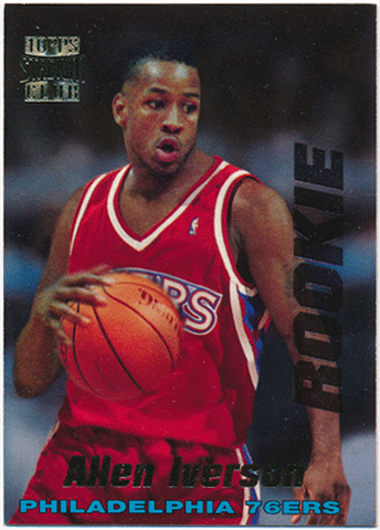 トレカショップ Rookie Star Allen Iverson NBA 1996-97 Topps Stadium