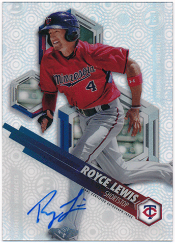 Royce Lewis MLB 2018 Bowman High Tek Prospects Signature Auto